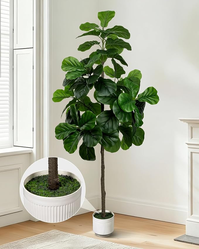 Artificial Fiddle Leaf Fig Tree 6FT - Image 5