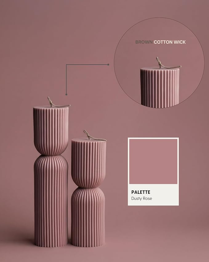 LAWA Hourglass Pillar Candle - Image 4