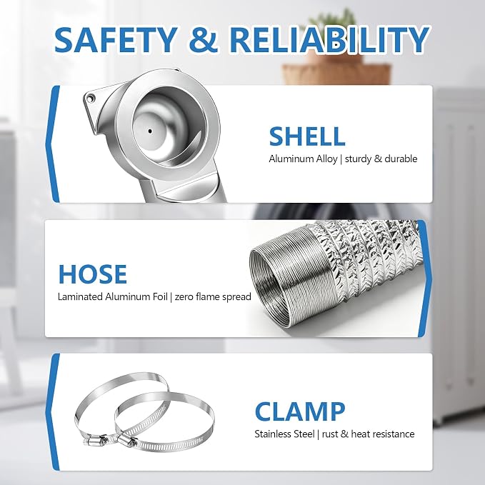 Magnetic Dryer Vent Connector Kit, Dryer Vent Coupling - Image 6
