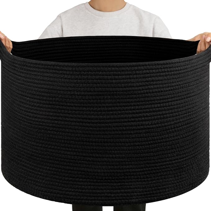 OIAHOMY 105L Extra Large Blanket Basket by MasterofSpaceOptimization
