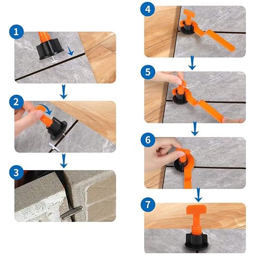 151Pcs Tile Leveling System Kit, Tile Leveler Tile Leveler Spacers Level - Image 2