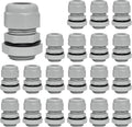 Bonsicoky 1/2" NPT Nylon Cable Glands, Adjustable Cord Grip, Strain Relief by Bonsicoky