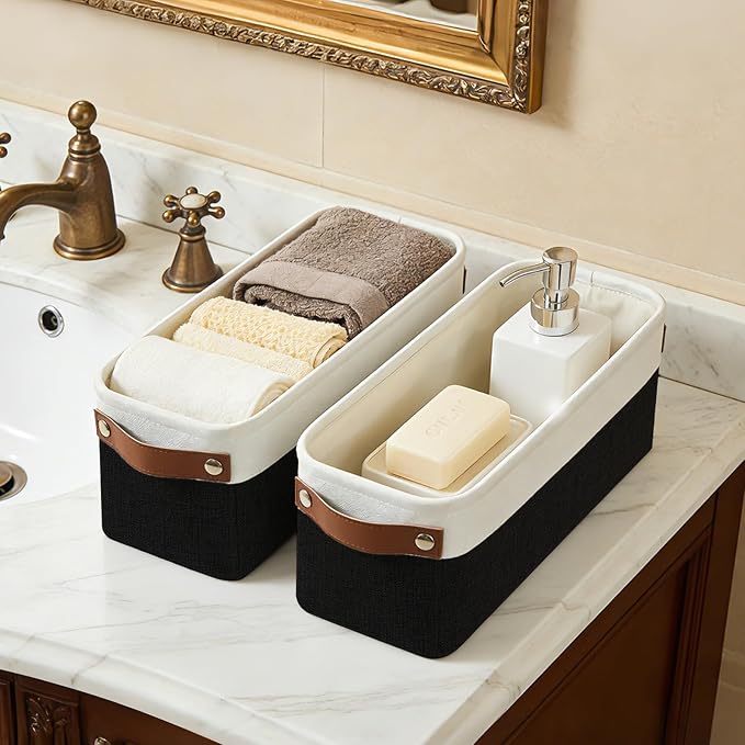 Small Fabric Storage Baskets, Decorative Basket - Image 5