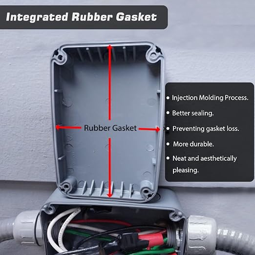 Outdoor Junction Box, IP66 Waterproof Electrical Project ABS Plastic Boxes | - Image 3