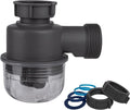 1-1/2 Inch Clear Bottle Trap, P-Trap Replacement by COLDDD