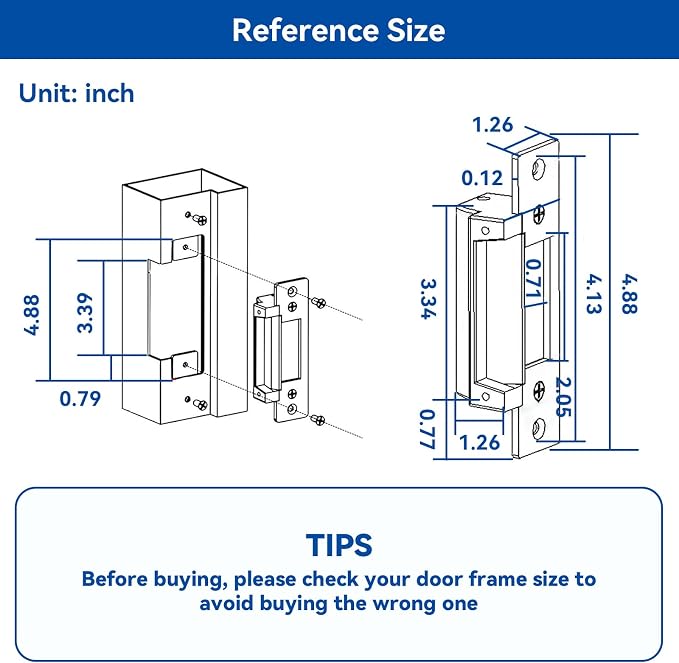 2026 Upgraded ANSI Standard Heavy Duty Electric Door Strike Lock - Image 3
