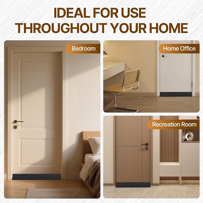MQXIQI Door Draft Stopper 36 Inch, Single Side Self-Adhesive Door Seal Strip - Image 5