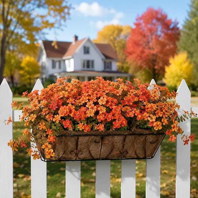 florisso Artificial Fall Flowers Fake Mums - Image 19