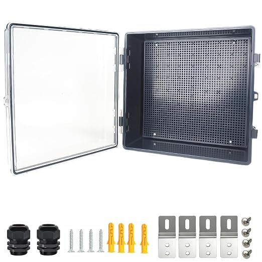 Electrical Junction Box, IP67 Waterproof Outdoor Box ABS Plastic Enclosure by Qukipet