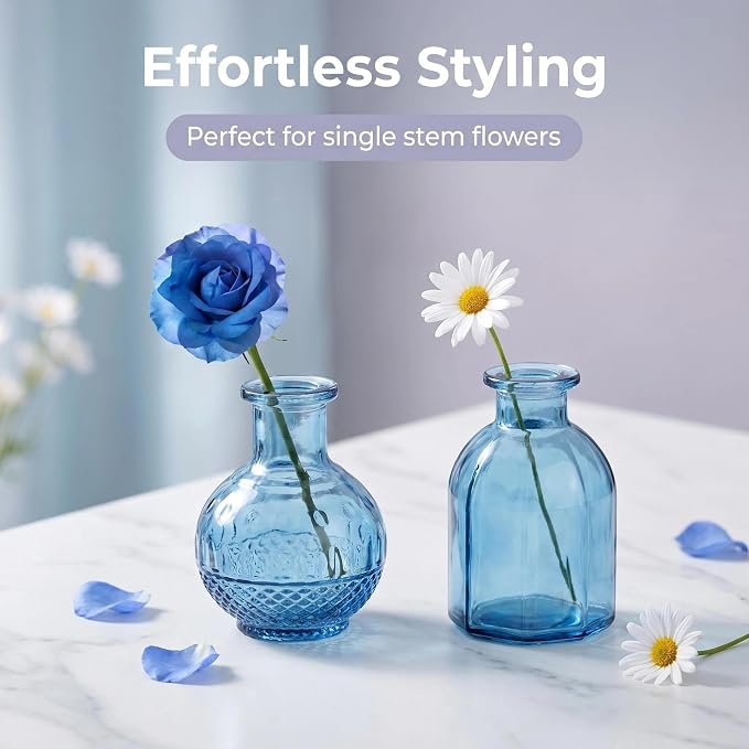Mini Bud Vases Centerpieces for Tables, Small Flower Vases Suitable for - Image 5