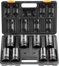 VEVOR 1" Drive Impact Socket Set, 8 Piece Deep Socket Set Metric 27-41mm by VEVOR
