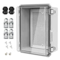 Electrical Box, IP67 Waterproof Hinged Clear Cover Stainless Steel Latch by LeMotech