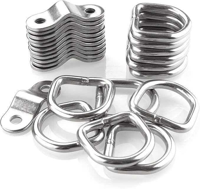 D-Ring Tie Downs Anchor1/4” Heavy Duty Surface Floor Mount Lashing Rings 2400 - Image 7