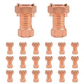 20 Pack Split Bolt Connectors for Electric Fence & Ground Wire, Brass | by Unknown