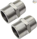 1-1/2" Male to 1-1/2" Male NPT Hex Nipple, Pipe Fittings 304 Stainless Steel by JoyTube