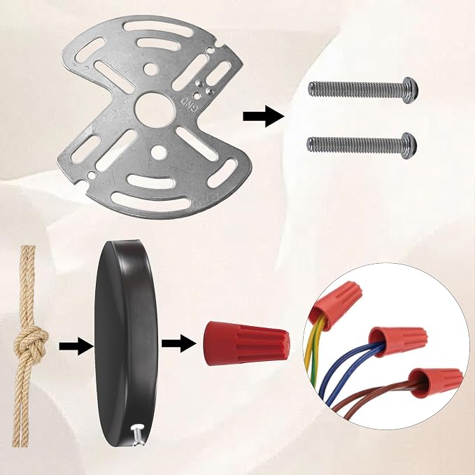 One Universal Light Fixture Mounting Bracket Kit - Image 5