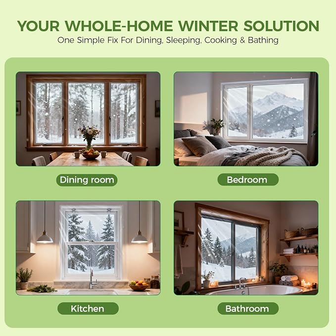 FLYZZZ Window Insulation Kit, 0.9 Mil Window Insulation - Image 6
