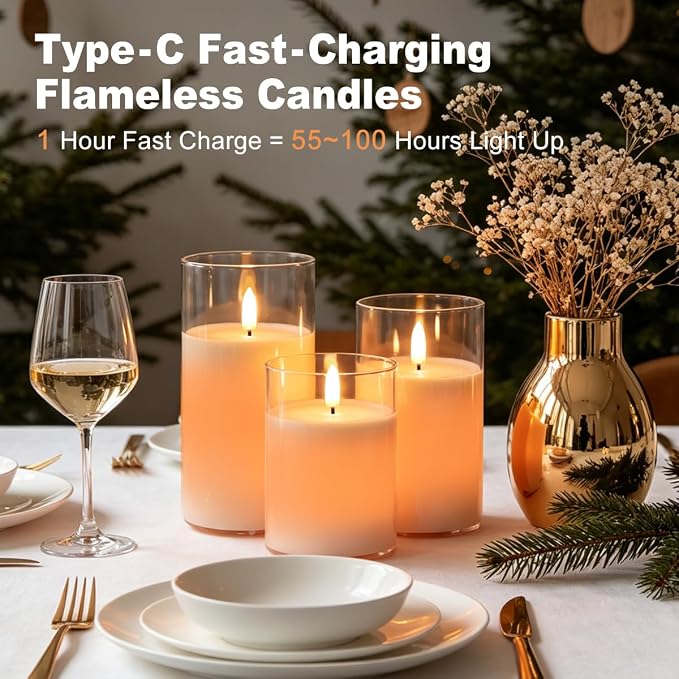 LEDHOLYT Rechargeable RGB Flameless Candles, Holiday Décor & Gifts - Image 7