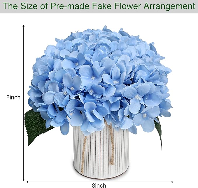 Pastel Blue Flower Table Centerpieces - Image 4
