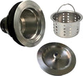 Kitchen Sink Drain Strainer Assembly, 3-1/2 Inch 304 Stainless Steel Sink Drain by Unknown