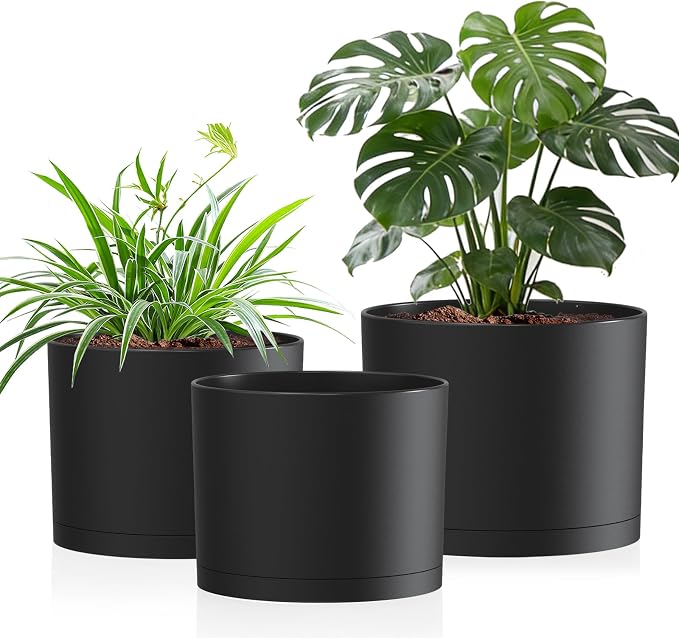 10/9/8 Inch Plant Pots 3 Pack, by Areutxbis