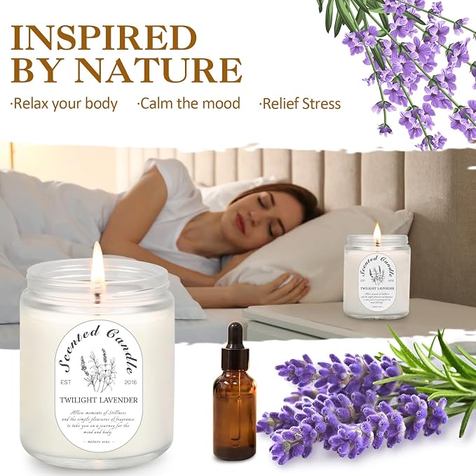 Scented Candles Gift Set, 4 Pack 7 oz Soy Wax Candles - Image 6
