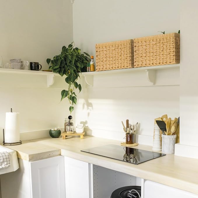 GRANNY SAYS Wicker Storage Baskets, Waterproof Woven Baskets, Wicker Baskets - Image 2
