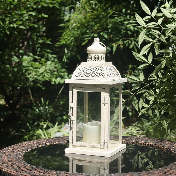 NEEDOMO 14.4" Lanterns Decorations Indoor, Hanging Candle Lantern Outdoor - Image 8