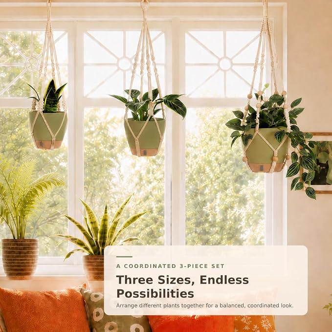 Bouqlife 3 Pack Hanging Planters - Image 9