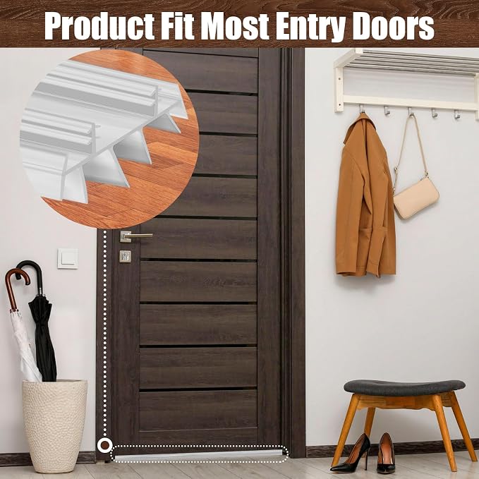 3PCS 36Inch Door Bottom Kerf Weather Stripping - Image 6