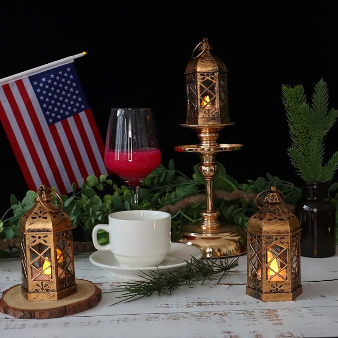 LLQ 12Pcs Mini Lantern for Centerpieces, Small Candle Lanterns Decorative Indoor - Image 5