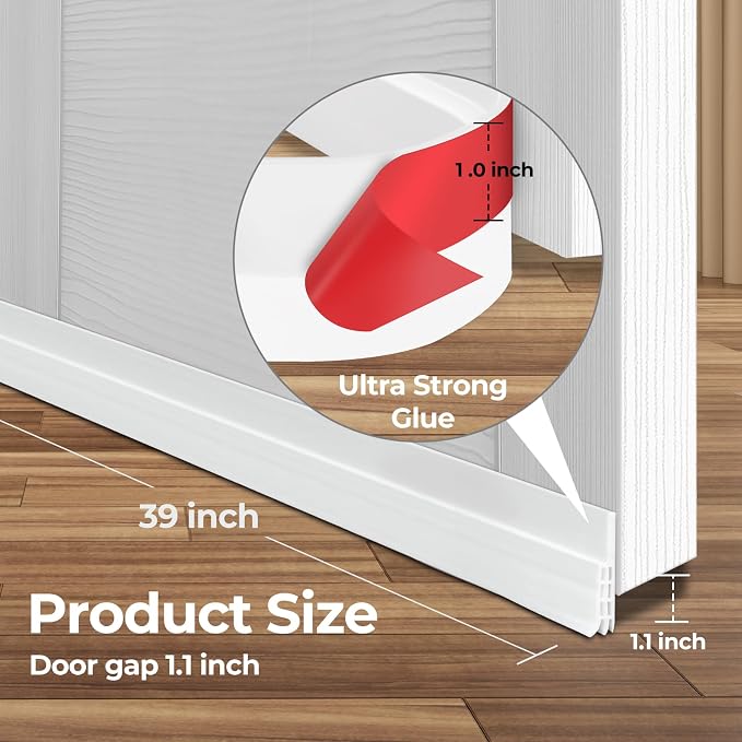 Ohuhu 2 Pack Door Draft Stopper, - Image 3