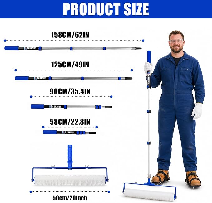 Epoxy & Self Leveling Cement Flooring Tool Kit withTelescopic Extension Pole - Image 4