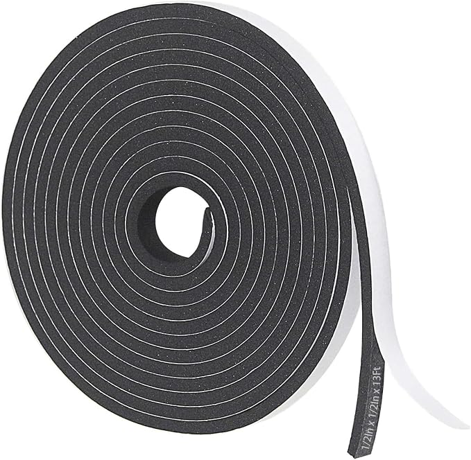 Storystore Foam Insulation Tape Self Adhesive, 1/2In x 1/2In x 13Ft Weather by Storystore