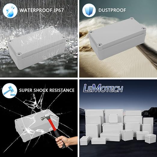 Junction Box IP67 Waterproof Dustproof ABS Plastic Project Box - Image 8