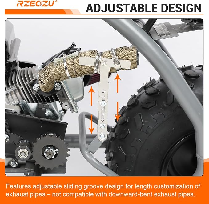 Steel Universal Exhaust Hanger, Flexible Muffler Support Bracket | Stainless - Image 4