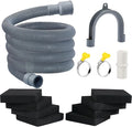 MyLifeUNIT EVA Shock Absorbing Washer Pads and Washer Drain Hose Extension Kit by MyLifeUNIT