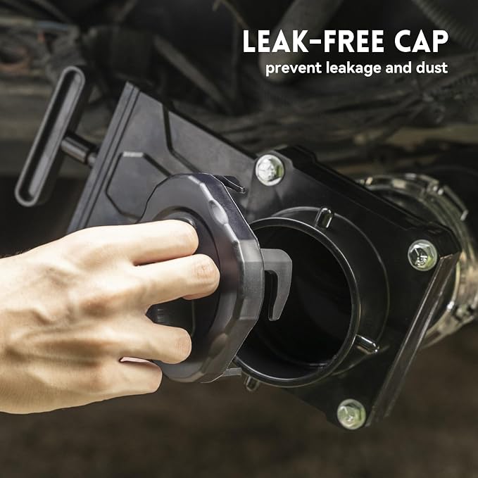 DUMPMAN RV Sewer Gate Valve, Shut Off Waste Valve | Leak-proof Cap, water flow - Image 4