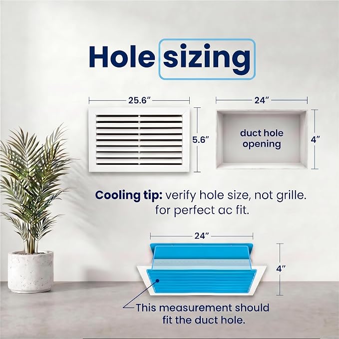 24x4 Aluminum Wall Ceiling Air Return Vent Cover HVAC Rustproof Grille - Image 3