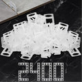Storystore 2400pcs Tile Leveling System Clips 1/16" Tile Spacers | Tile by Storystore