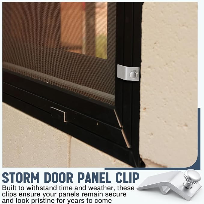 Blulu 12 Pcs Storm Door Panel Clip - Image 6