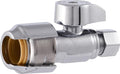 SharkBite Max 1/2 x 3/8 Inch Compression Straight Stop Valve, Quarter Turn by SharkBite