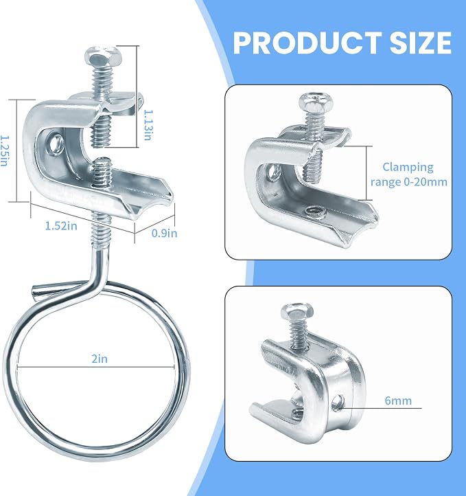 30 PC 1/4" x 20 Beam Clamp - Image 3