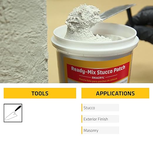 SIKA Sikacryl Stucco Repair, Ready-Mix Stucco Patch - Image 5