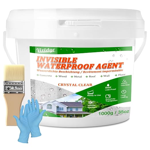 Transparent Waterproof Sealant for Repairing Leaks 35oz | Waterproof Coating by Vividye