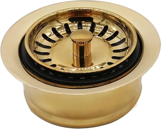 Westbrass D2082S-01 3-1/2" Extra-Deep Collar Kitchen Sink Waste Disposal Flange by Westbrass