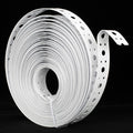 White Metal Strap 1-Inch x 50FT 0.6mm Thickness Galvanized Pipe Hanger Strap by AxiSculpt