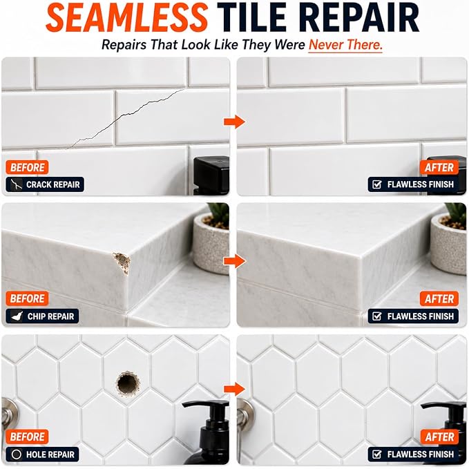 Tile Repair Kit, Ceramic & Porcelain Epoxy Putty - Image 3
