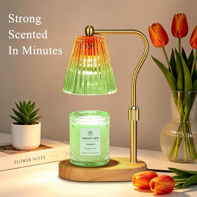 Red Green Candle Warmer Lamp - Image 2