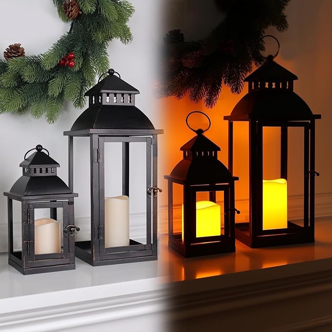 LED Lanterns Decorative Outdoor&Indoor, Candle Holder - Image 7